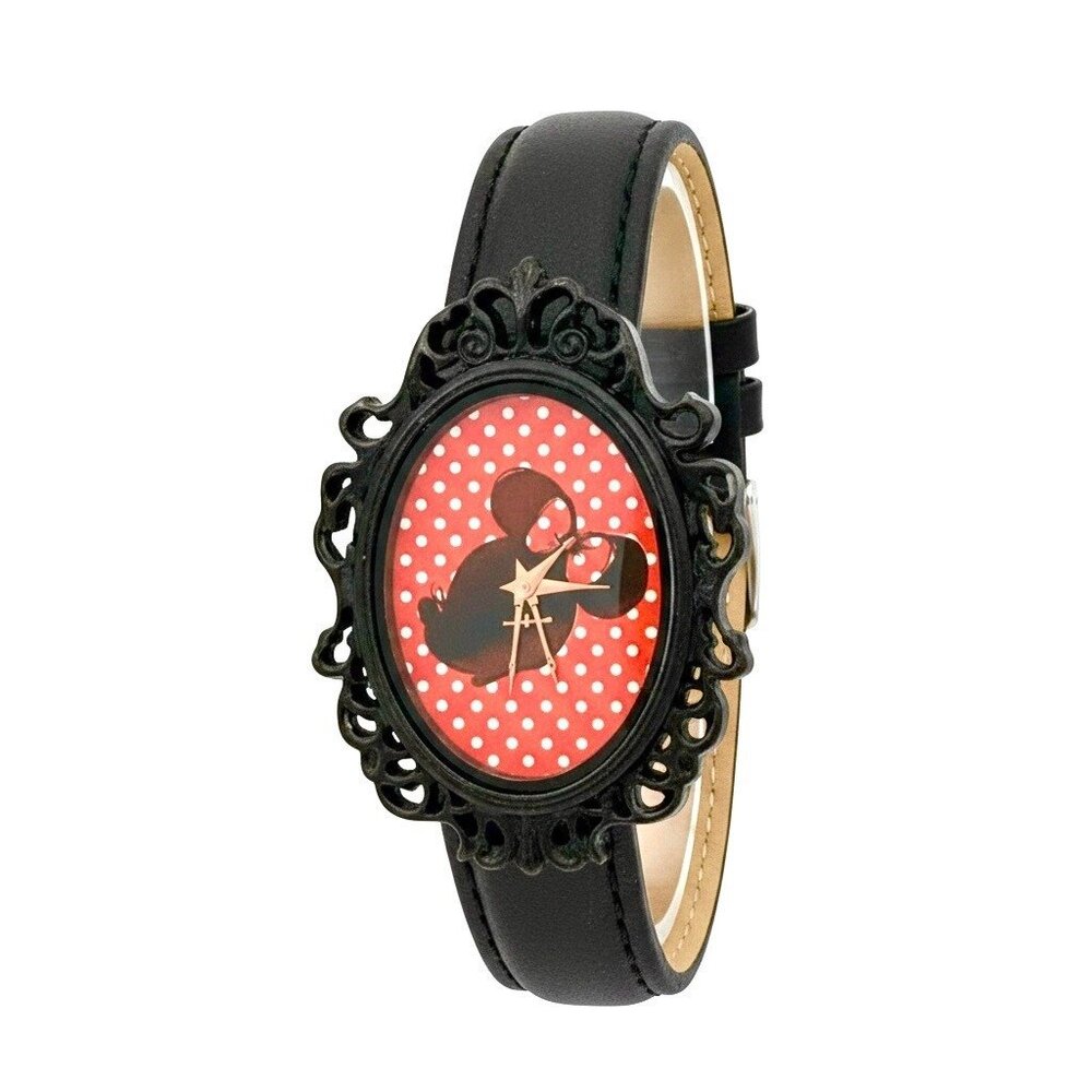 Disney Parks Minnie Mouse Watch w/Polka Dot Dial & Ornate Frame New Battery